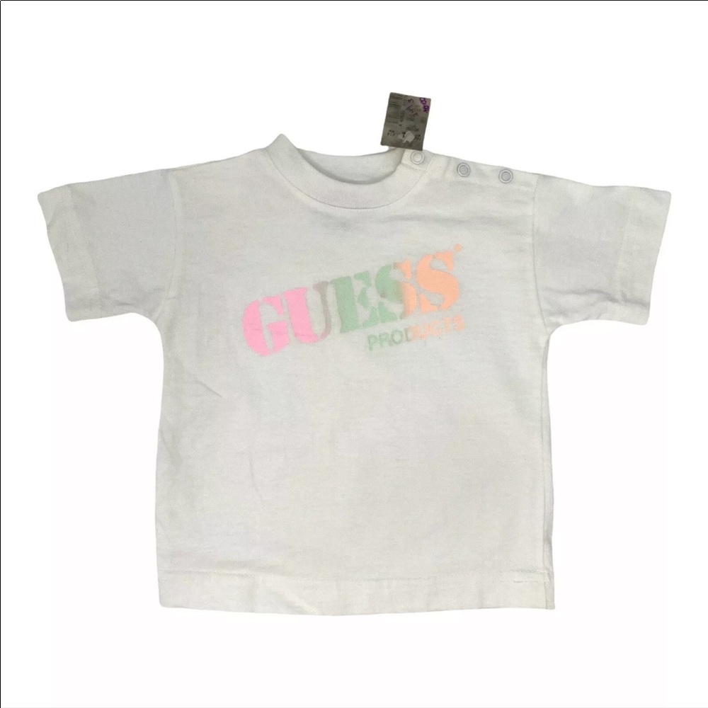NWT Vintage 80s Baby Guess Products Georges Marciano T Shirt Sz XS 6-12 Months